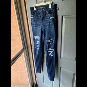 American Eagle womens jeans.0xLong curvy high rise